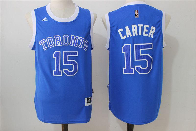 Men Toronto Raptors #15 Carter Blue Adidas NBA Jerseys